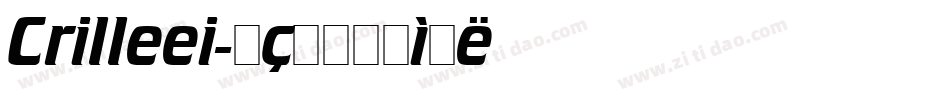 Crilleei字体转换