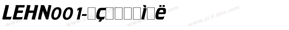 LEHN001字体转换