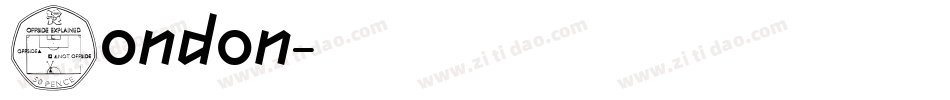 London字体转换