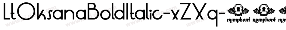 LtOksanaBoldItalic-xZXq字体转换