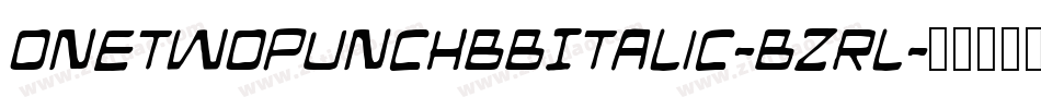 OnetwopunchBbItalic-Bzrl字体转换