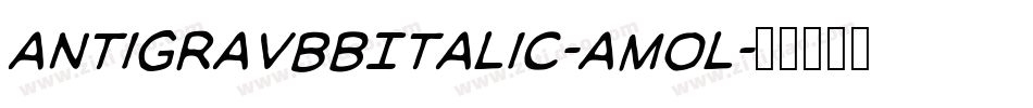AntigravBbItalic-Am0L字体转换