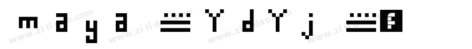 Maya-YdYj字体转换