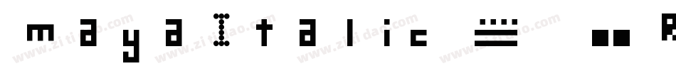 MayaItalic-2Rm8字体转换