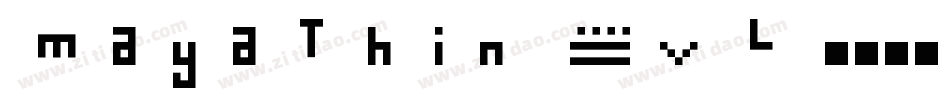 MayaThin-vL4M字体转换