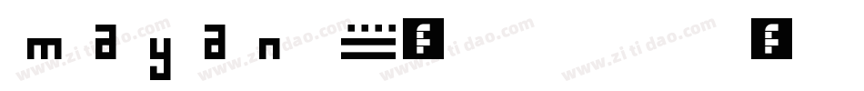 mayan字体转换