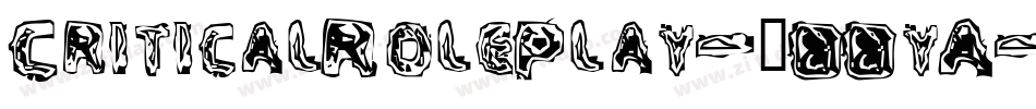 CriticalRolePlay-7BByA字体转换