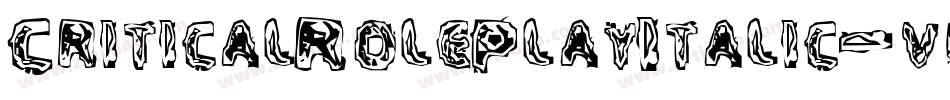 CriticalRolePlayItalic-vmmjO字体转换