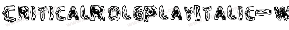 CriticalRolePlayItalic-w11jZ字体转换