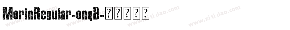 MorinRegular-onqB字体转换