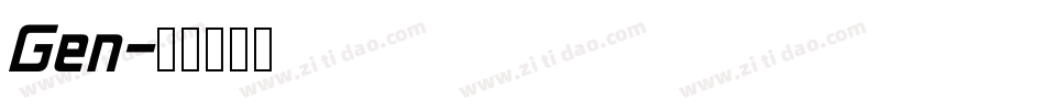 Gen字体转换