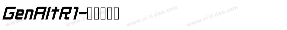 GenAltR1字体转换