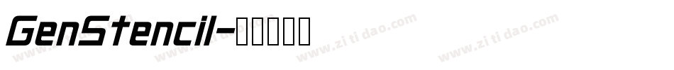 GenStencil字体转换