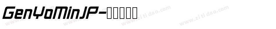 GenYoMinJP字体转换