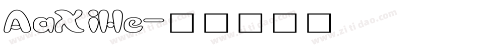 AaXiHe字体转换