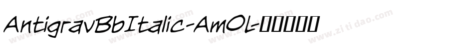 AntigravBbItalic-Am0L字体转换