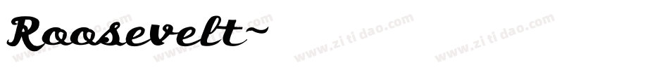 Roosevelt字体转换