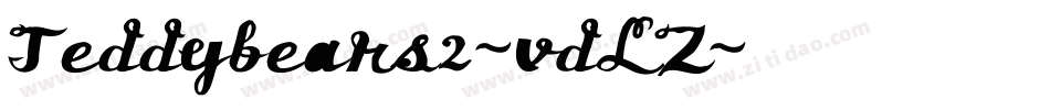 Teddybears2-vdLZ字体转换