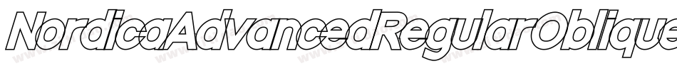 NordicaAdvancedRegularOblique-EeaW字体转换