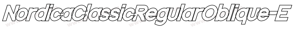 NordicaClassicRegularOblique-EeZz字体转换
