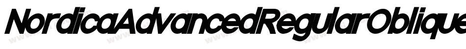 NordicaAdvancedRegularOblique-EeaW字体转换