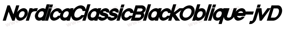 NordicaClassicBlackOblique-jvDl字体转换