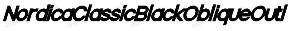 NordicaClassicBlackObliqueOutline-zq7a字体转换
