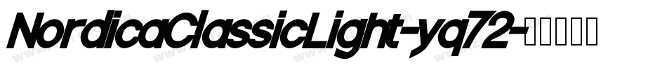 NordicaClassicLight-yq72字体转换