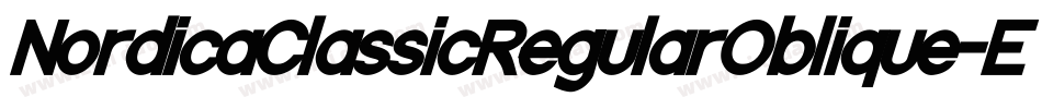 NordicaClassicRegularOblique-EeZz字体转换
