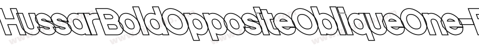 HussarBoldOppositeObliqueOne-EeLg字体转换