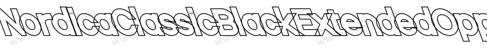 NordicaClassicBlackExtendedOppositeOblique-VJ86字体转换