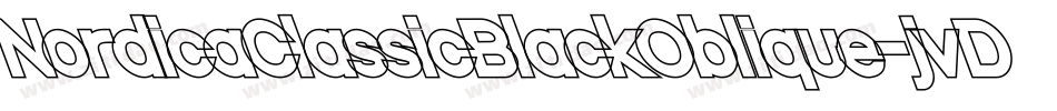 NordicaClassicBlackOblique-jvDl字体转换