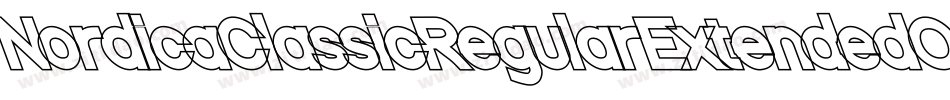 NordicaClassicRegularExtendedOppositeObliqueOutline-WaP4字体转换