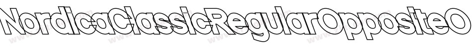 NordicaClassicRegularOppositeObliqueOutline-32XG字体转换