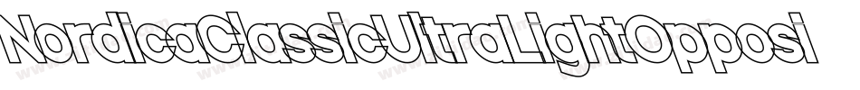 NordicaClassicUltraLightOppositeOblique-zqya字体转换