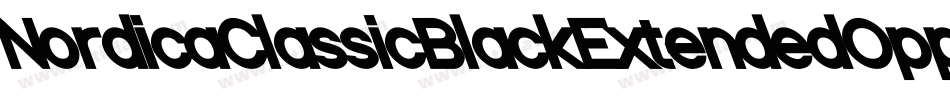 NordicaClassicBlackExtendedOppositeOblique-VJ86字体转换
