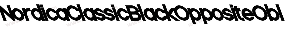 NordicaClassicBlackOppositeOblique-5wBL字体转换