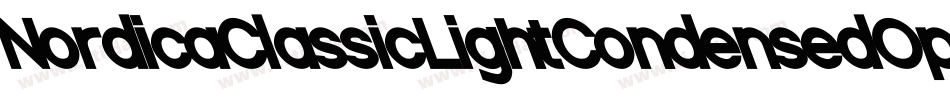 NordicaClassicLightCondensedOppositeOblique-1MXj字体转换