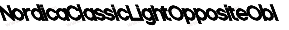 NordicaClassicLightOppositeOblique-wqgP字体转换