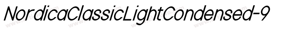 NordicaClassicLightCondensed-9PGZ字体转换