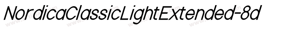 NordicaClassicLightExtended-8dgZ字体转换