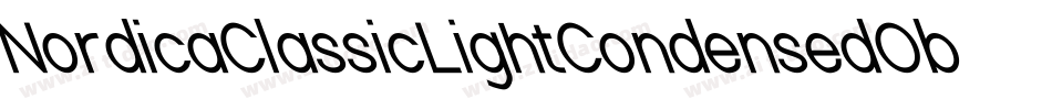 NordicaClassicLightCondensedObliqueOutline-ndYR字体转换