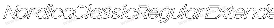 NordicaClassicRegularExtendedObliqueOutline-0rjo字体转换