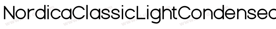 NordicaClassicLightCondensed-9PGZ字体转换