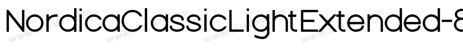 NordicaClassicLightExtended-8dgZ字体转换