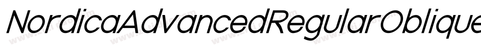 NordicaAdvancedRegularOblique-EeaW字体转换