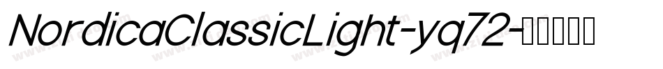 NordicaClassicLight-yq72字体转换