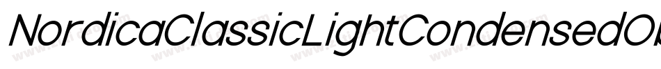 NordicaClassicLightCondensedObliqueOutline-ndYR字体转换