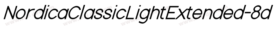 NordicaClassicLightExtended-8dgZ字体转换