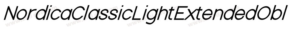 NordicaClassicLightExtendedObliqueOutline-rqD8字体转换